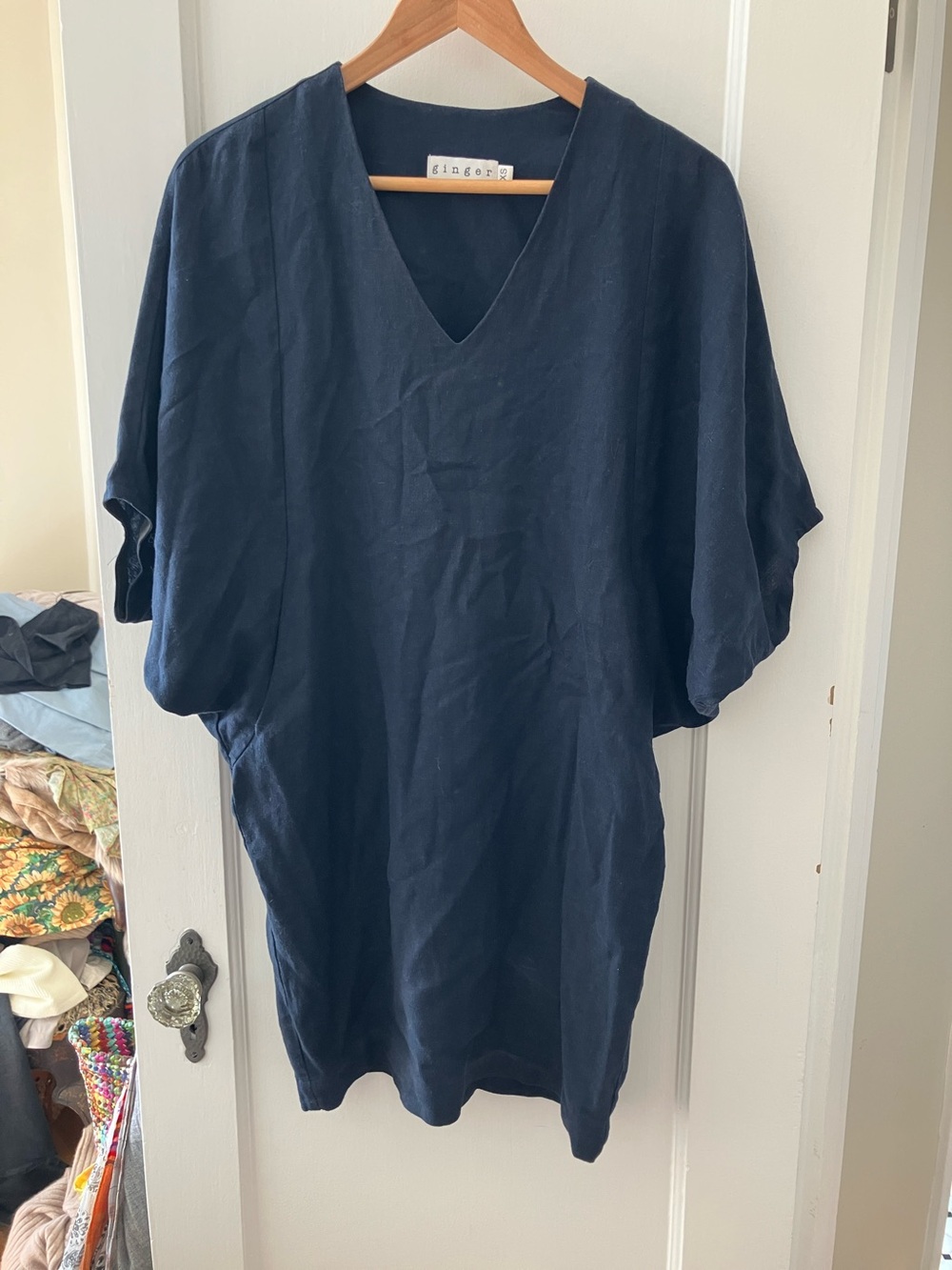 Ginger linen dress